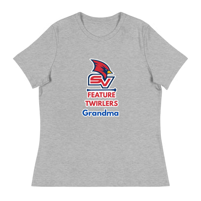 Performance | Women's Relaxed T Shirt | SVSU Feature twirlers | Grandma Logo