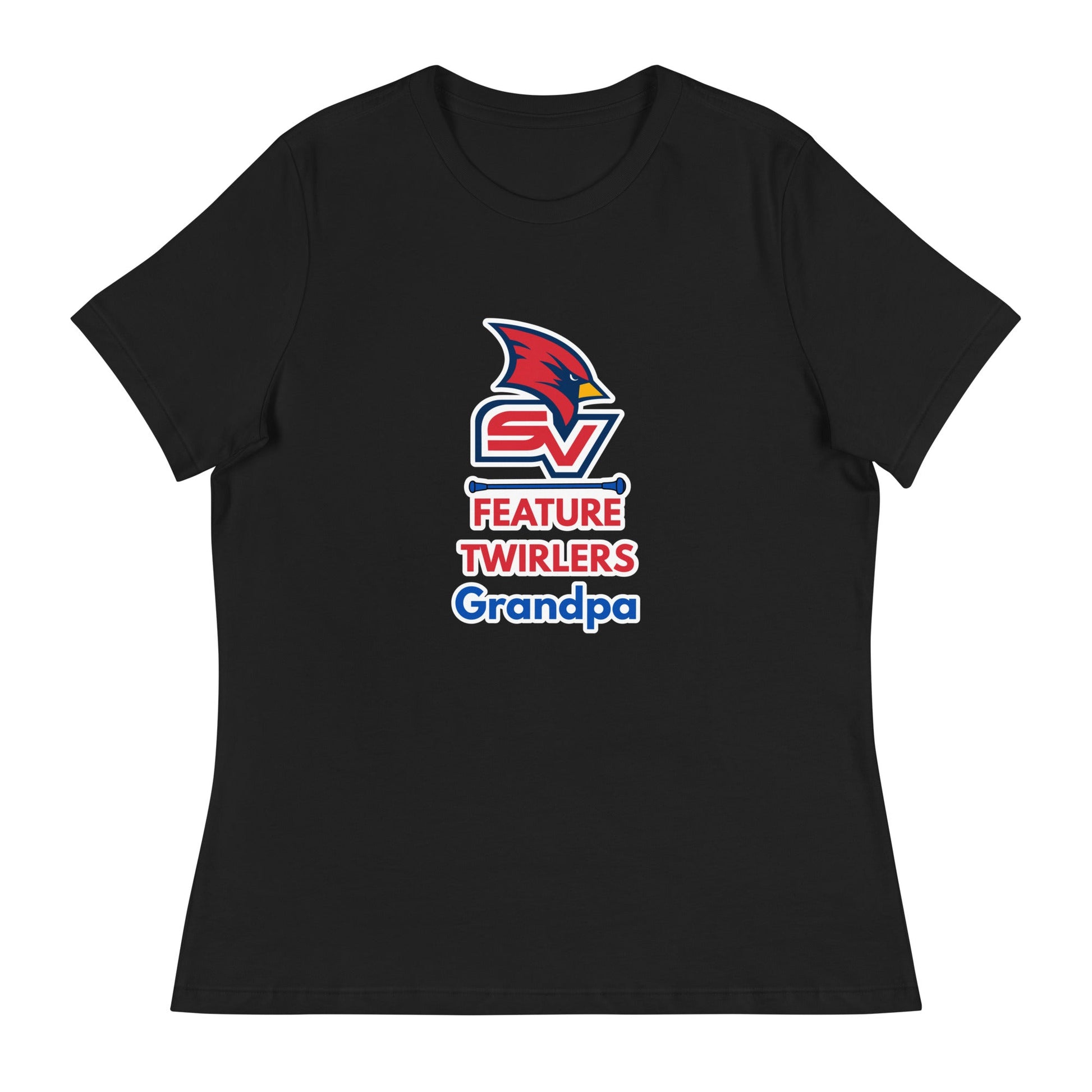 Performance | Women's Relaxed T Shirt | SVSU Feature twirlers | Grandpa Logo