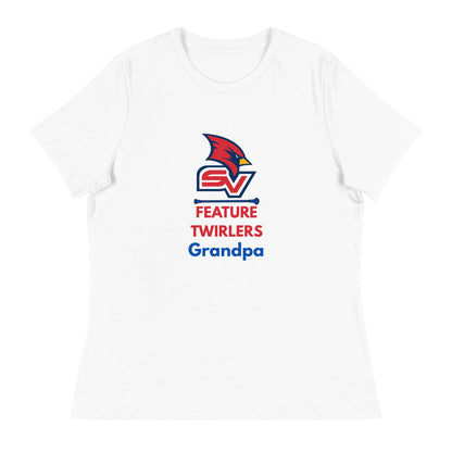 Performance | Women's Relaxed T Shirt | SVSU Feature twirlers | Grandpa Logo