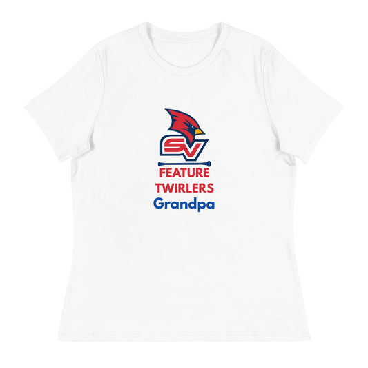 Performance | Women's Relaxed T Shirt | SVSU Feature twirlers | Grandpa Logo