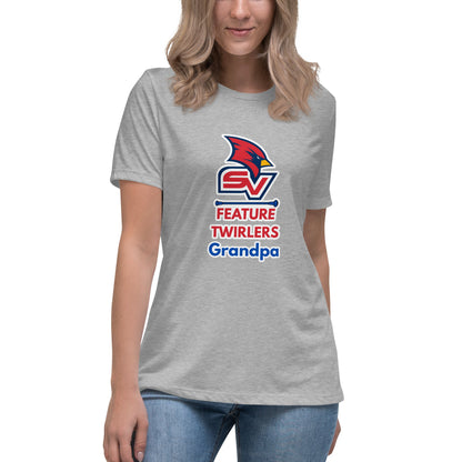 Performance | Women's Relaxed T Shirt | SVSU Feature twirlers | Grandpa Logo