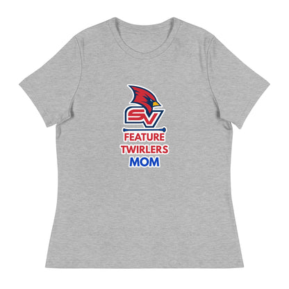 Performance | Women's Relaxed T Shirt | SVSU Feature twirlers | Mom Logo
