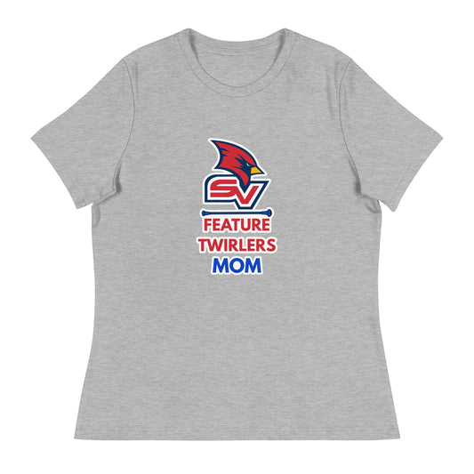 Performance | Women's Relaxed T Shirt | SVSU Feature twirlers | Mom Logo