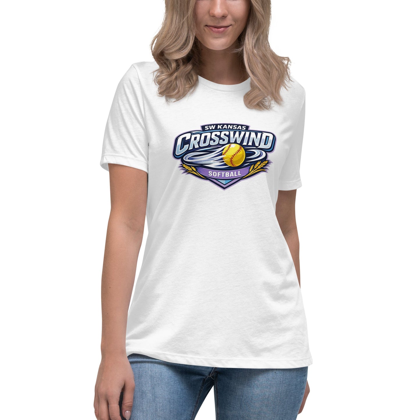 Performance | Women's Relaxed T Shirt | SW Kansas Crosswind | Shield Logo