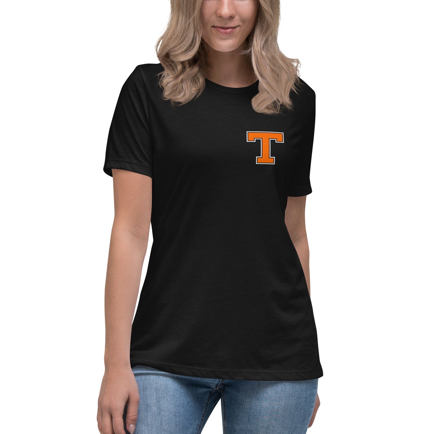 Performance | Women's Relaxed T Shirt | Taneytown Eagles Baseball | Block T Logo