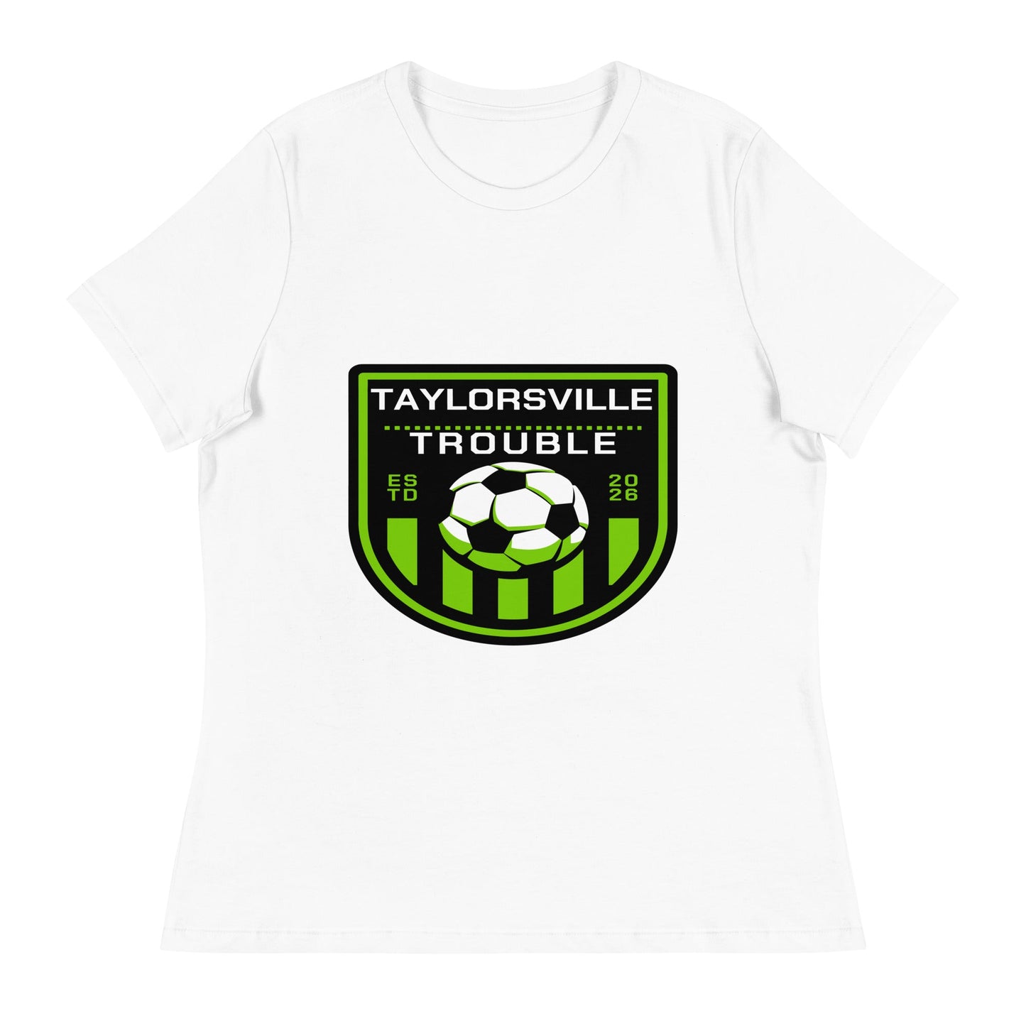 Performance | Women's Relaxed T Shirt | Taylorsville Trouble | Shield Logo