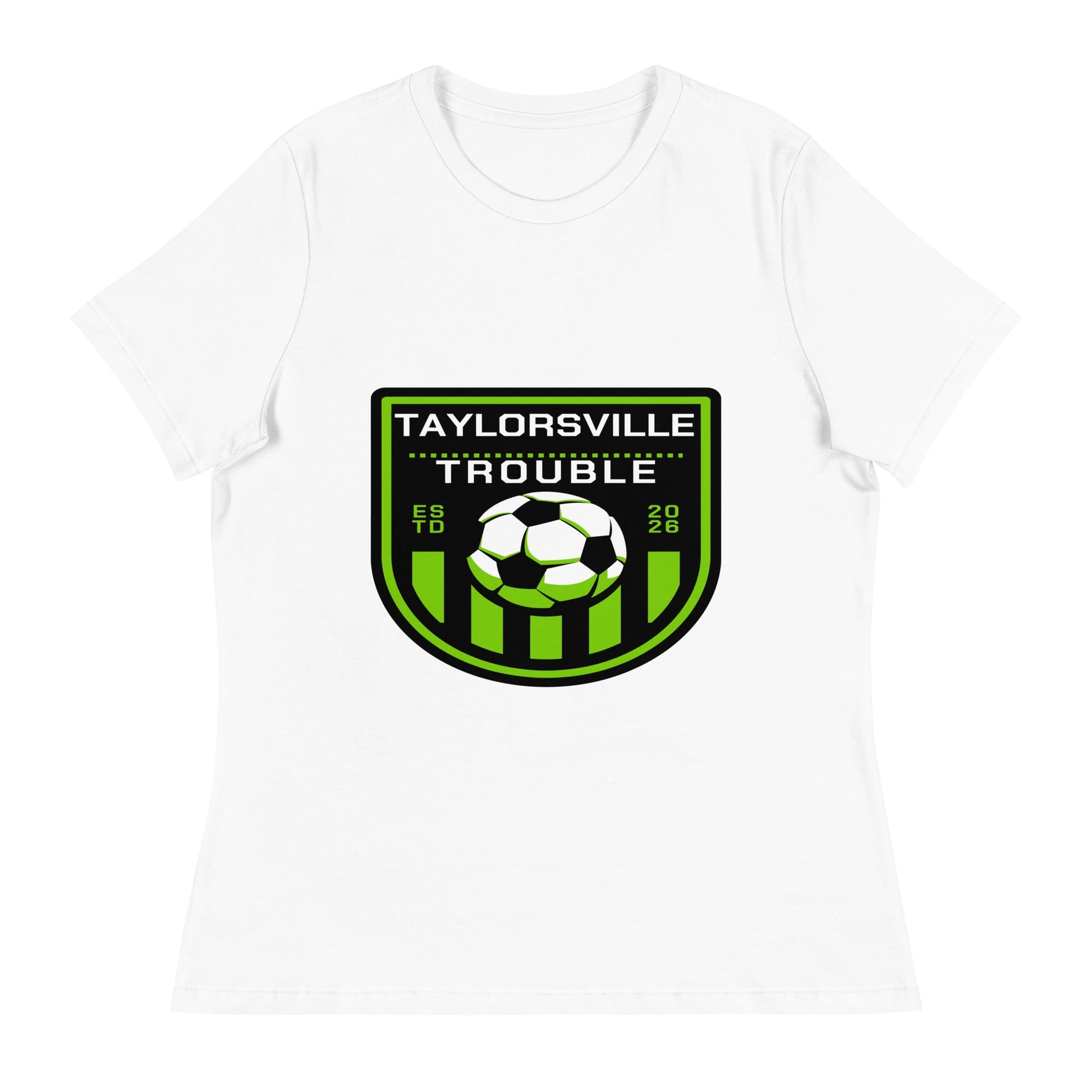 Performance | Women's Relaxed T Shirt | Taylorsville Trouble | Shield Logo