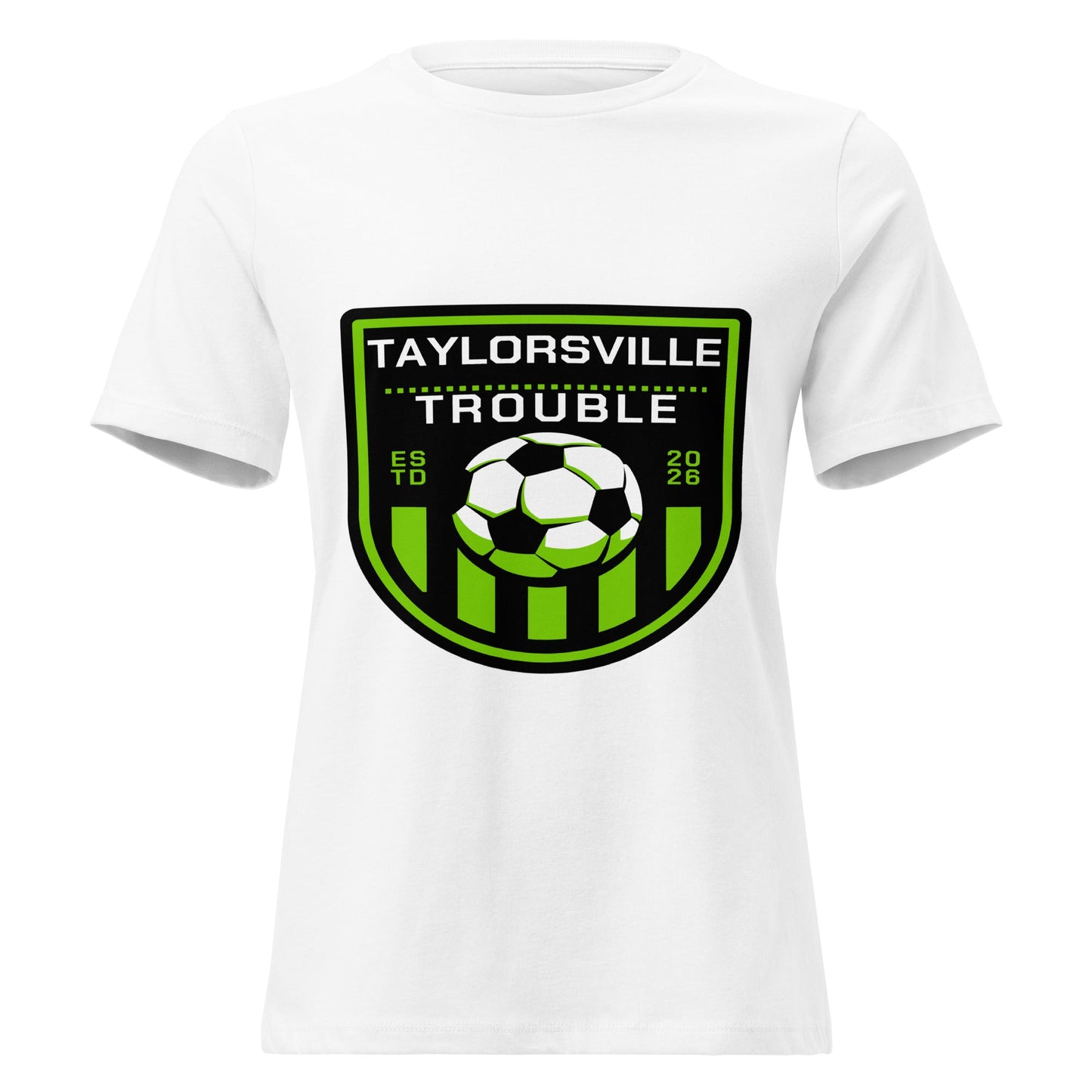 Performance | Women's Relaxed T Shirt | Taylorsville Trouble | Shield Logo