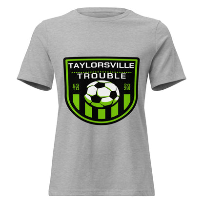Performance | Women's Relaxed T Shirt | Taylorsville Trouble | Shield Logo
