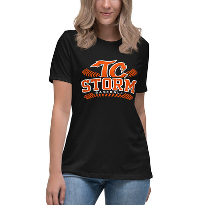 Performance | Women's Relaxed T Shirt | TC Storm baseball | TC Seams Logo