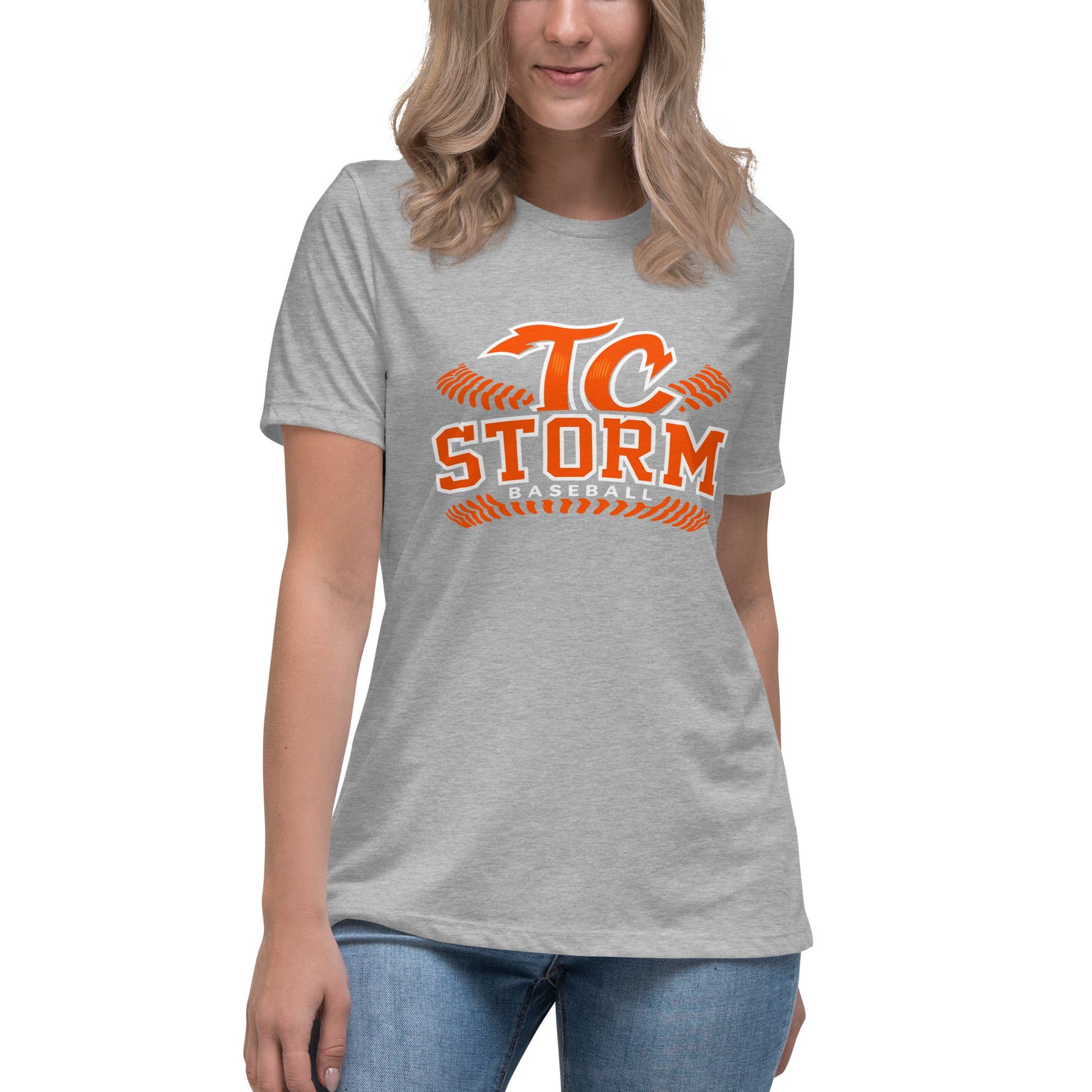 Performance | Women's Relaxed T Shirt | TC Storm baseball | TC Seams Logo