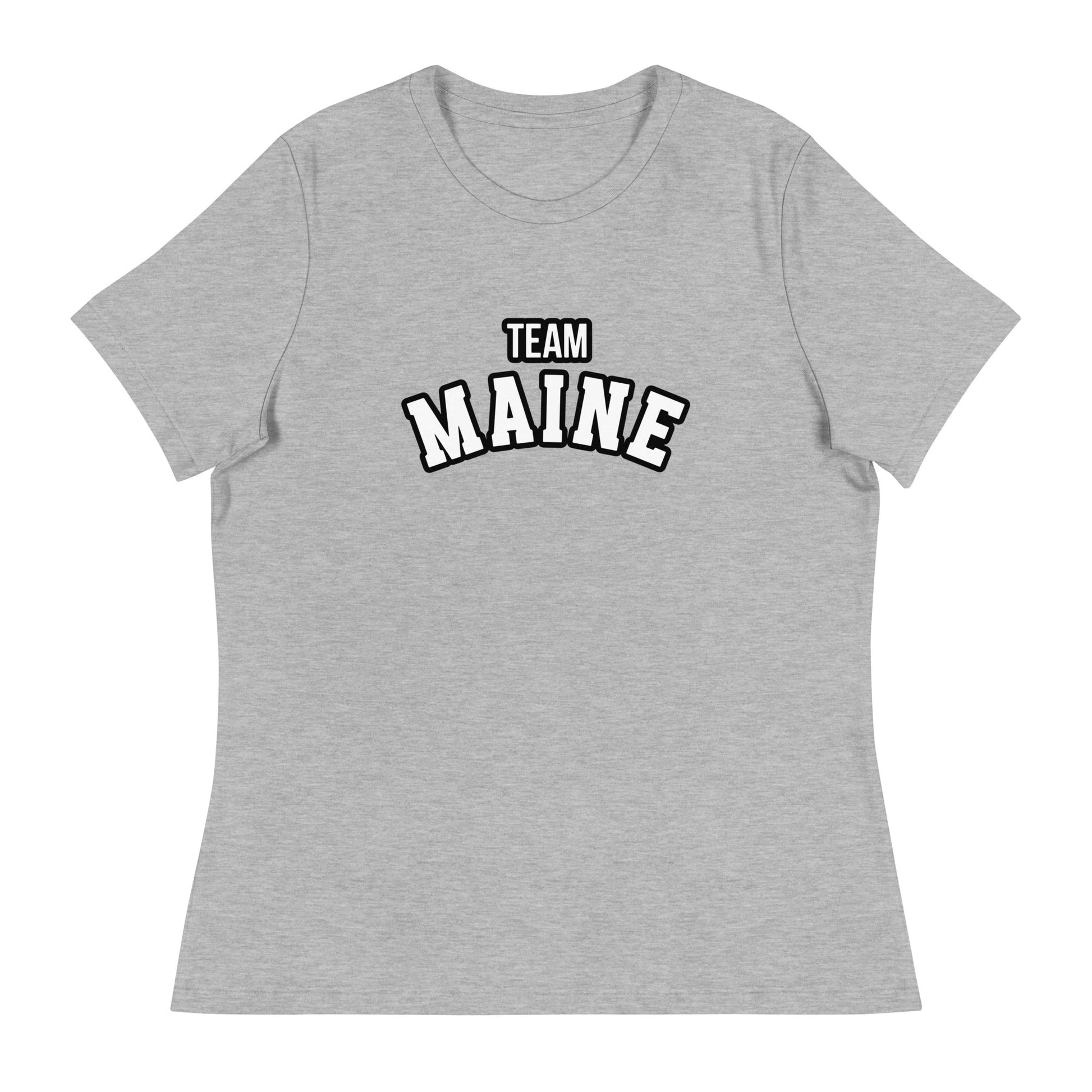 Performance | Women's Relaxed T Shirt | Team Maine | Arch Mark Logo