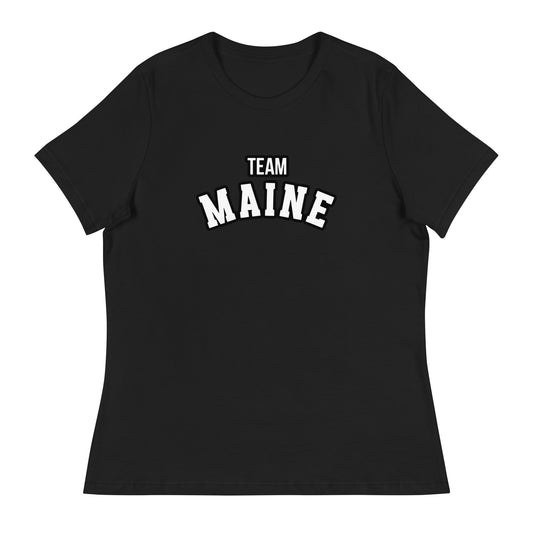 Performance | Women's Relaxed T Shirt | Team Maine | Arch Mark Logo