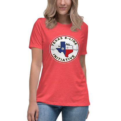 Performance | Women's Relaxed T Shirt | Texas 8 - Line Initiative | Badge Logo