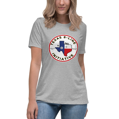 Performance | Women's Relaxed T Shirt | Texas 8 - Line Initiative | Badge Logo