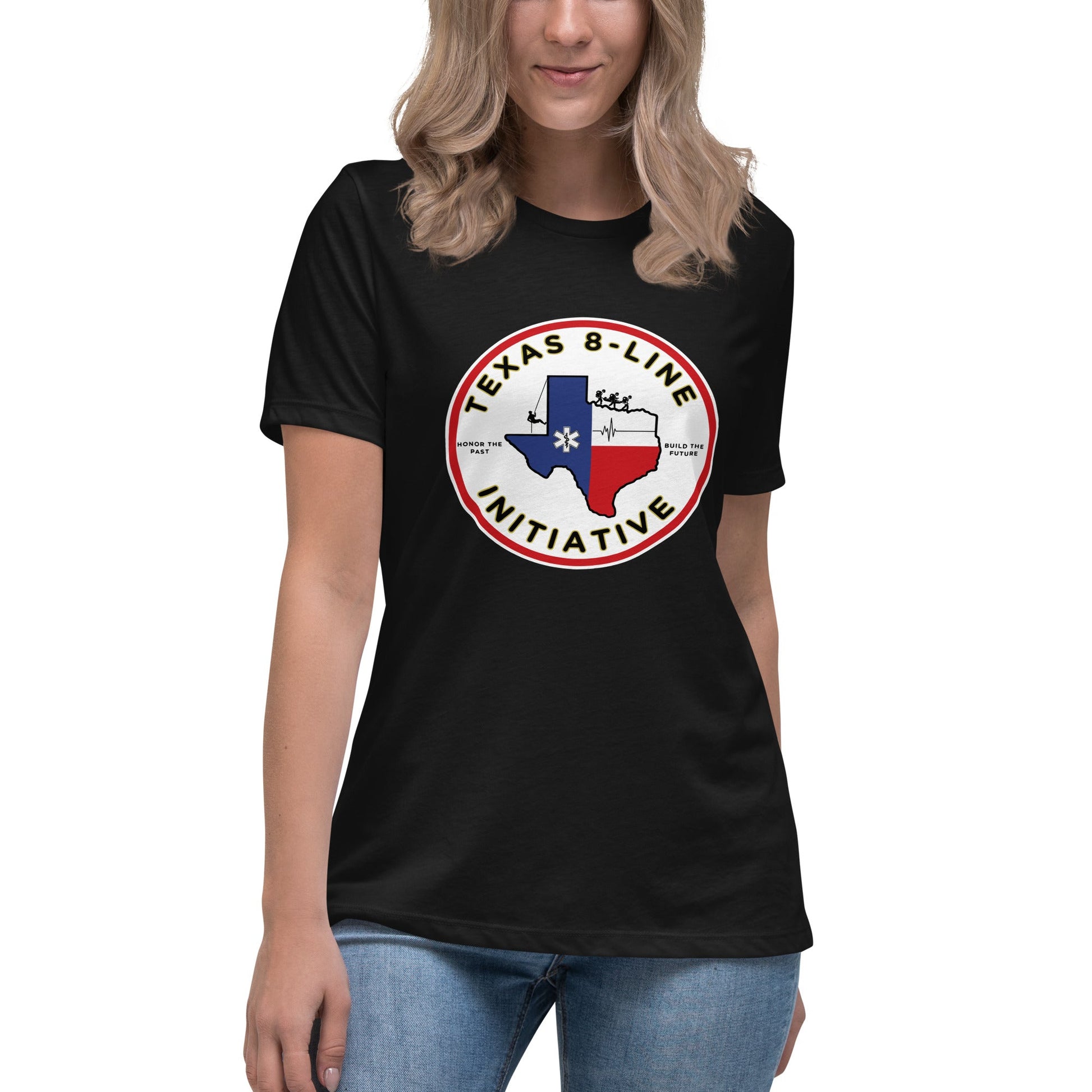 Performance | Women's Relaxed T Shirt | Texas 8 - Line Initiative | Badge Logo