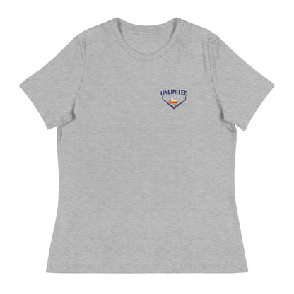 Performance | Women's Relaxed T Shirt | Texas Unlimited | Home Plate Logo