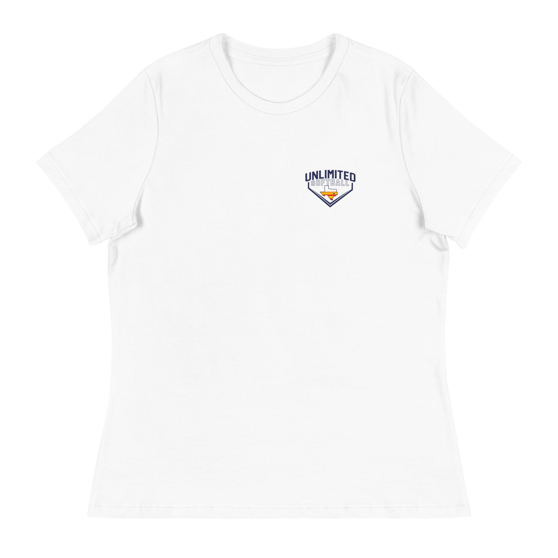 Performance | Women's Relaxed T Shirt | Texas Unlimited | Home Plate Logo