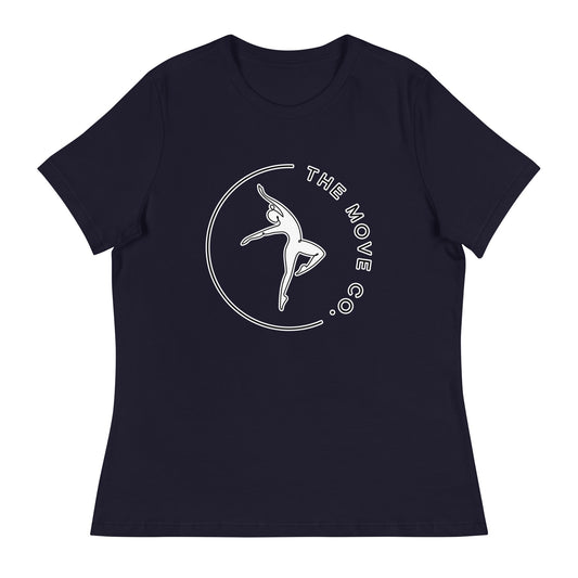 Performance | Women's Relaxed T Shirt | The Move Co. | Dance Crest Logo