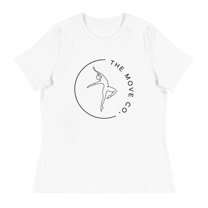 Performance | Women's Relaxed T Shirt | The Move Co. | Dance Crest Logo