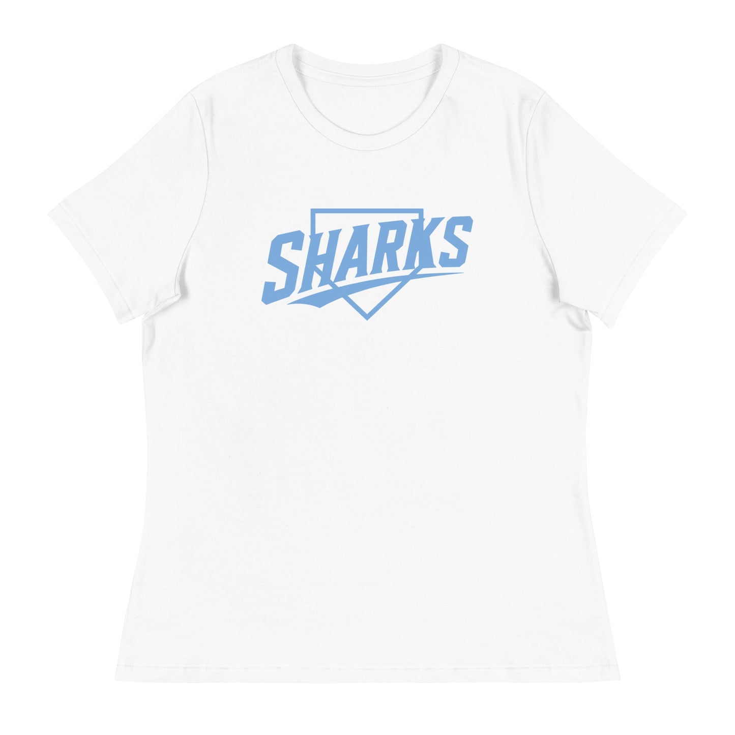 Performance | Women's Relaxed T Shirt | The Sharks Baseball Team | Crest Logo