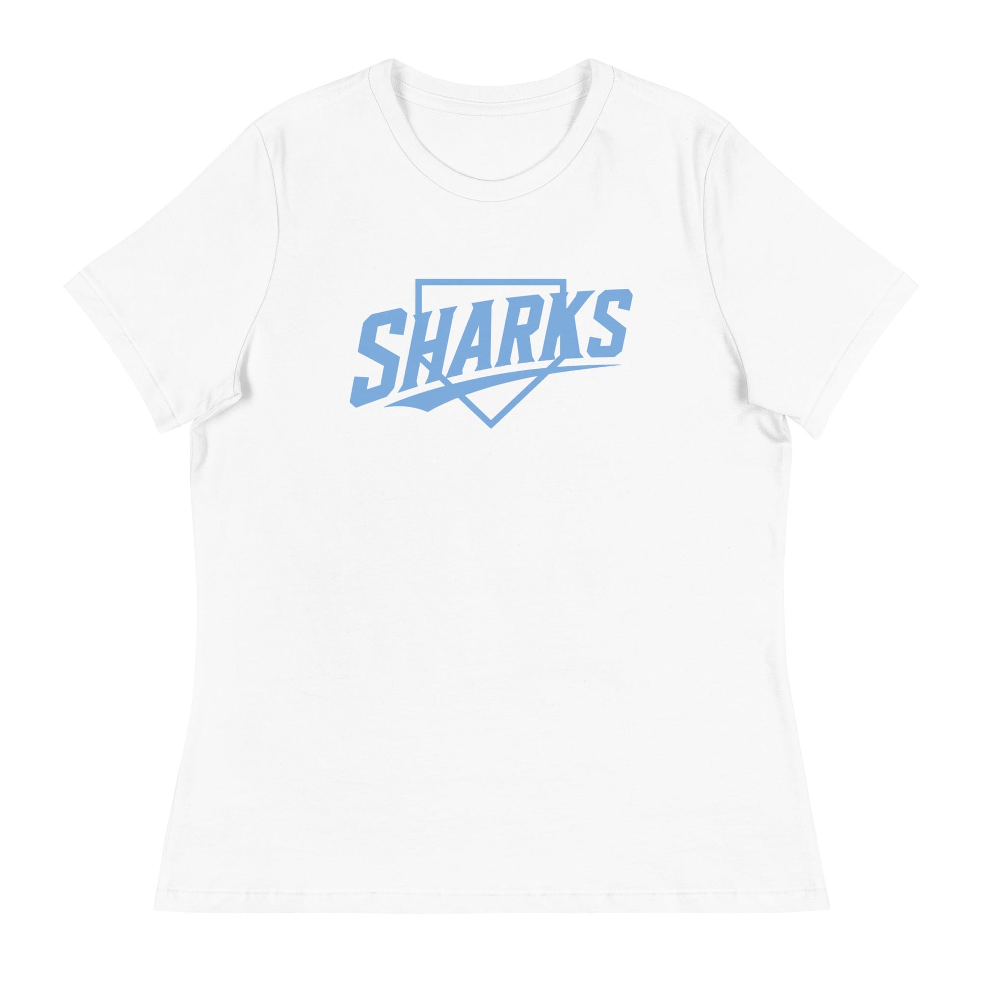 Performance | Women's Relaxed T Shirt | The Sharks Baseball Team | Crest Logo