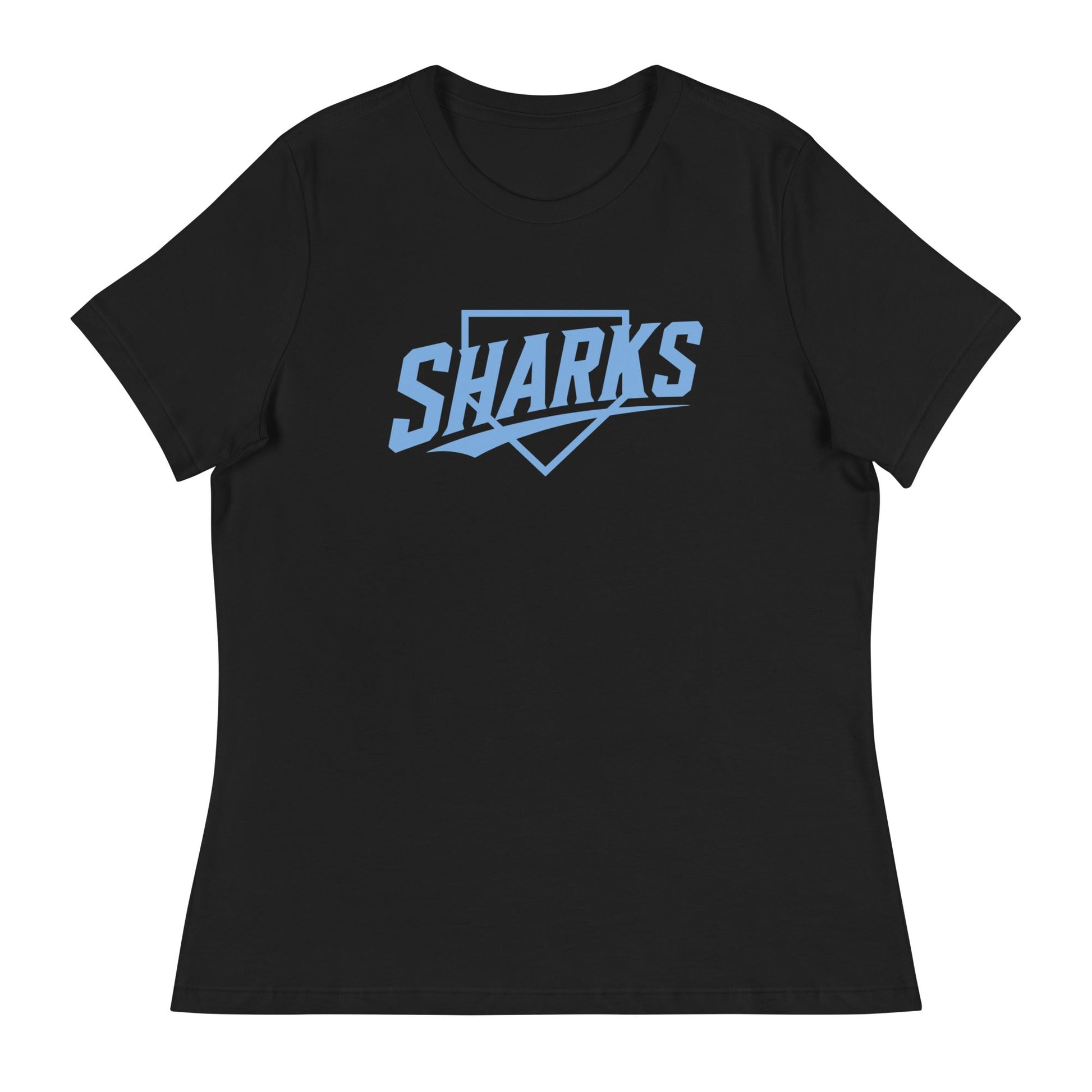 Performance | Women's Relaxed T Shirt | The Sharks Baseball Team | Crest Logo