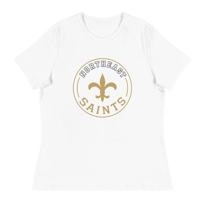 Performance | Women's Relaxed T Shirt | The St Stephen Saints | Vanguard Emblem Logo