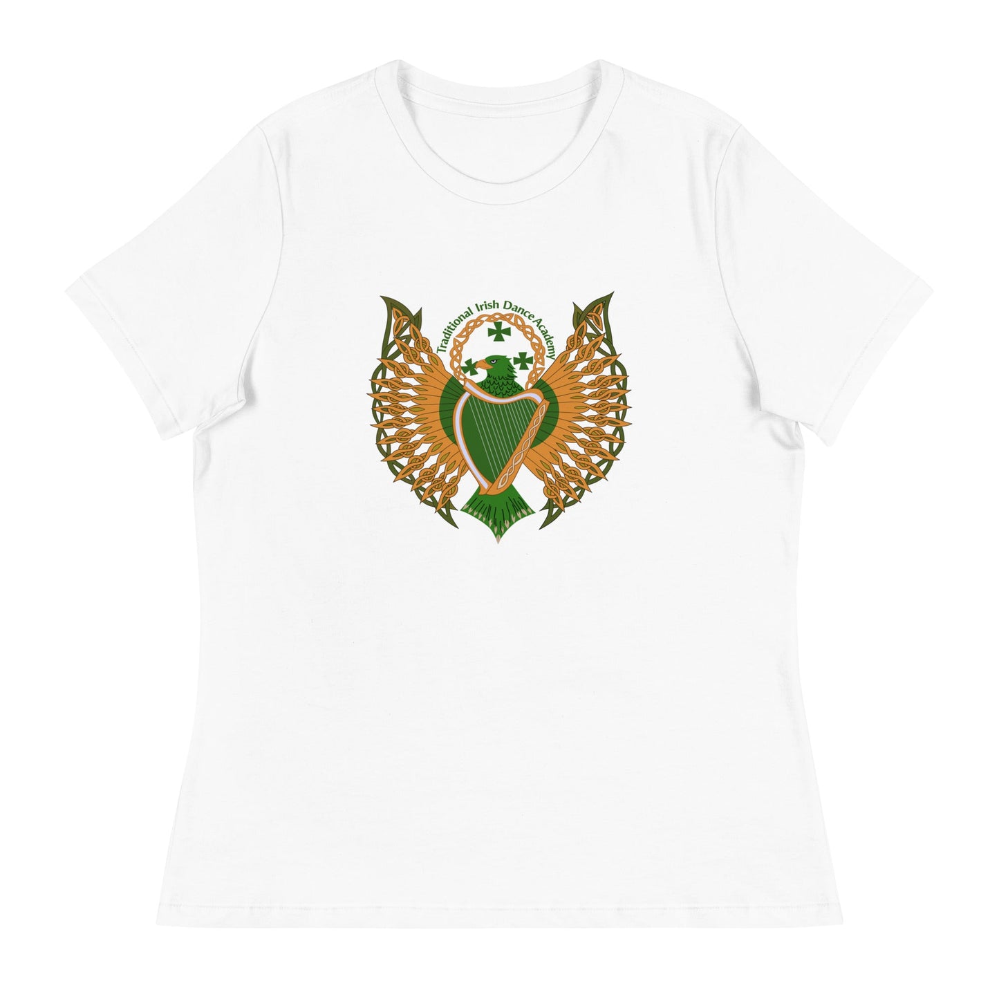 Performance | Women's Relaxed T Shirt | The Traditional Irish Dance Academy | Logo