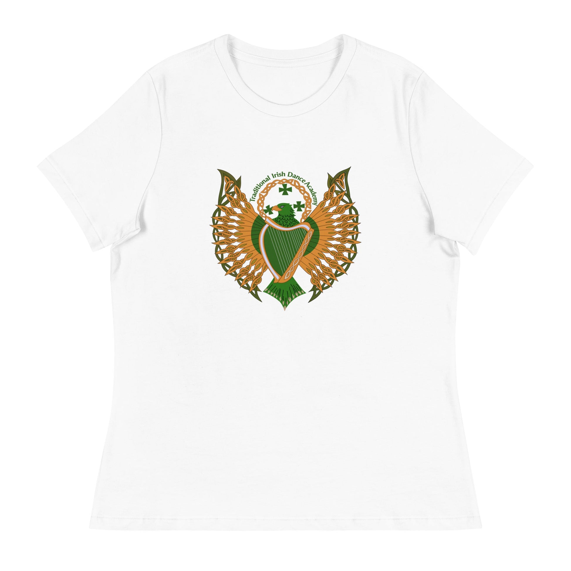 Performance | Women's Relaxed T Shirt | The Traditional Irish Dance Academy | Logo
