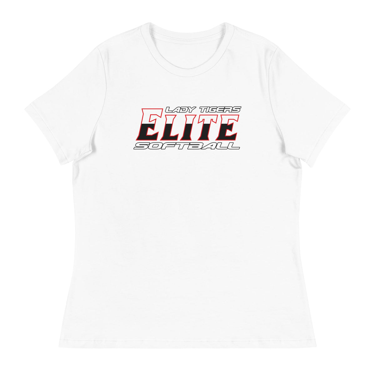 Performance | Women's Relaxed T Shirt | Tigers Elite Softball | Modern Script Logo
