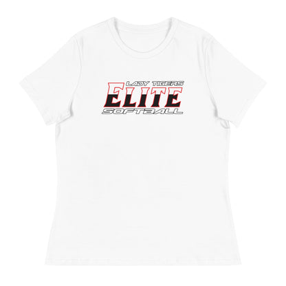 Performance | Women's Relaxed T Shirt | Tigers Elite Softball | Modern Script Logo