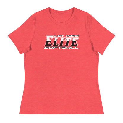 Performance | Women's Relaxed T Shirt | Tigers Elite Softball | Modern Script Logo
