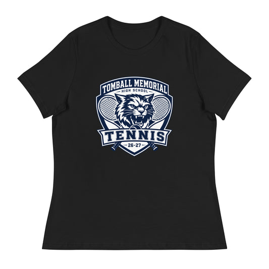 Performance | Women's Relaxed T Shirt | TMHS Tennis | Shield Logo