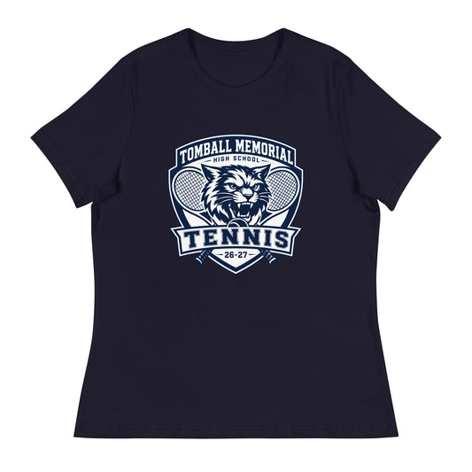 Performance | Women's Relaxed T Shirt | TMHS Tennis | Shield Logo