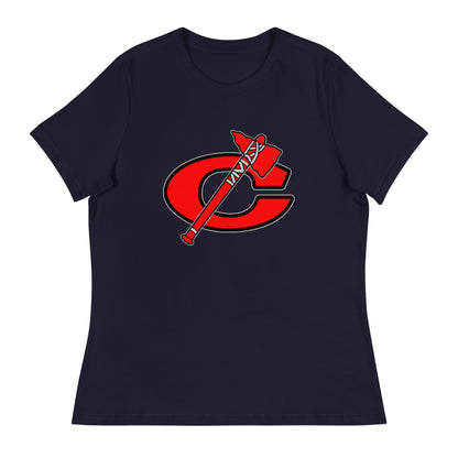 Performance | Women's Relaxed T Shirt | Tomahawks | Emblem Logo