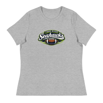 Performance | Women's Relaxed T Shirt | Toms River Seahawks | Football Emblem Logo