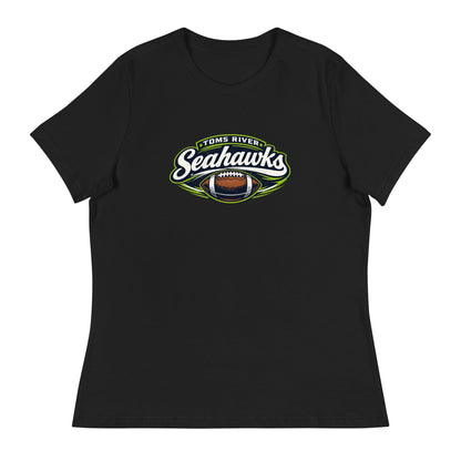 Performance | Women's Relaxed T Shirt | Toms River Seahawks | Football Emblem Logo