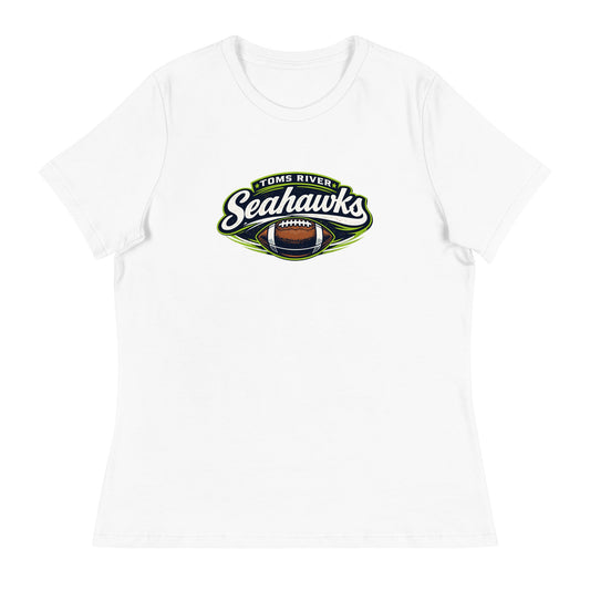 Performance | Women's Relaxed T Shirt | Toms River Seahawks | Football Emblem Logo