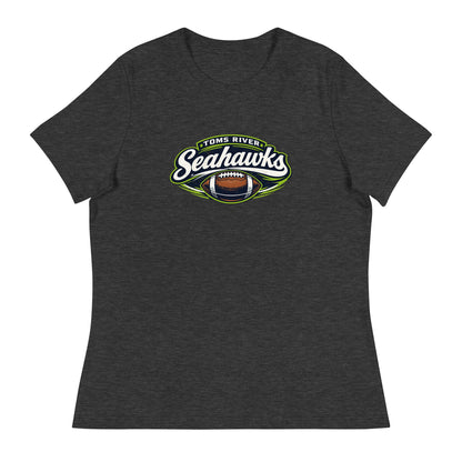 Performance | Women's Relaxed T Shirt | Toms River Seahawks | Football Emblem Logo
