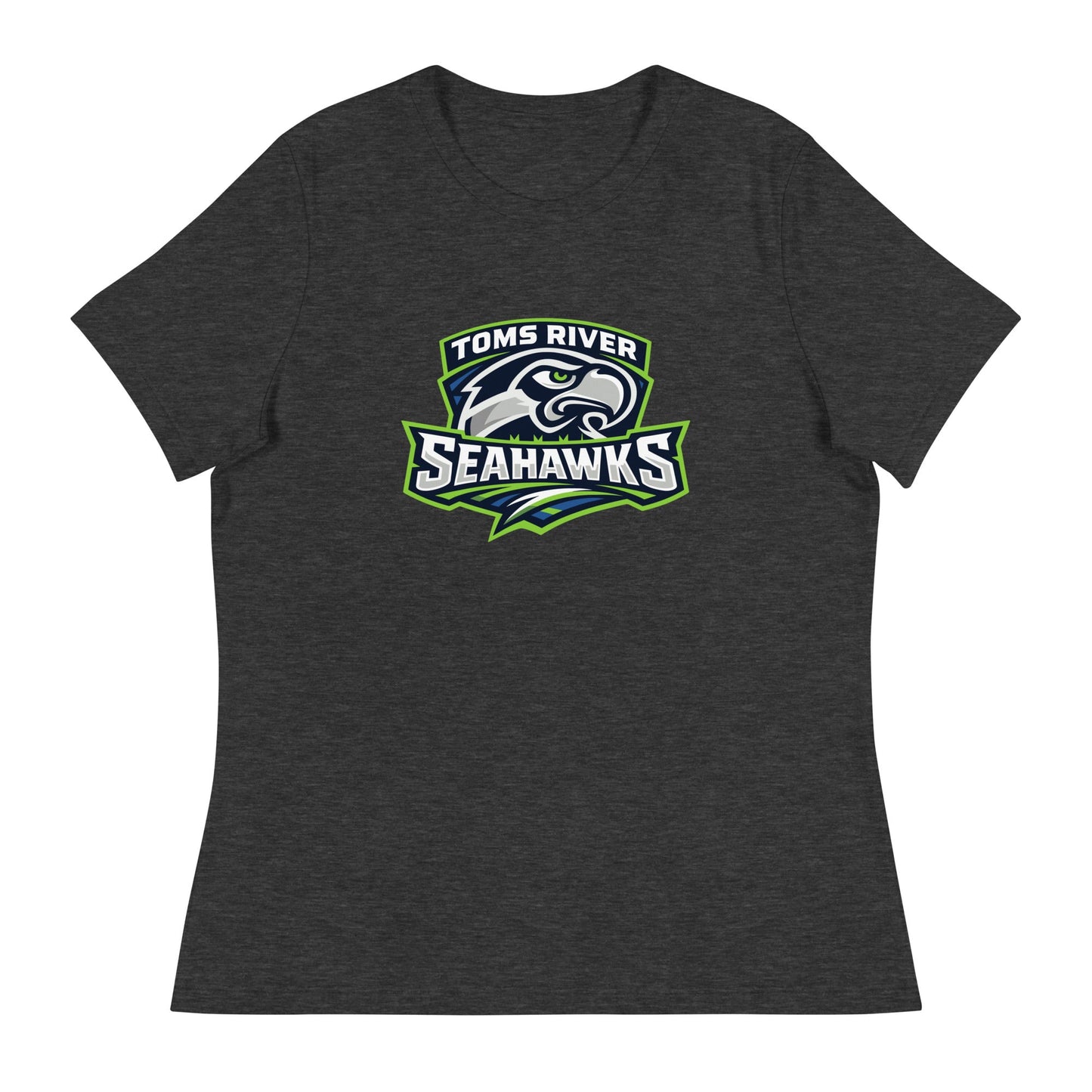 Performance | Women's Relaxed T Shirt | Toms River Seahawks | Mascot Script Logo