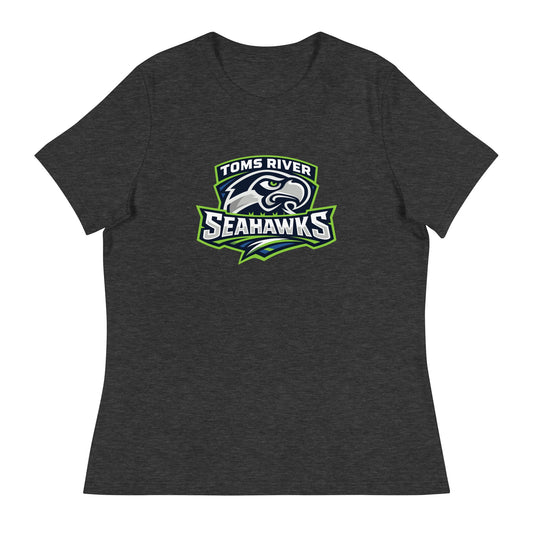Performance | Women's Relaxed T Shirt | Toms River Seahawks | Mascot Script Logo