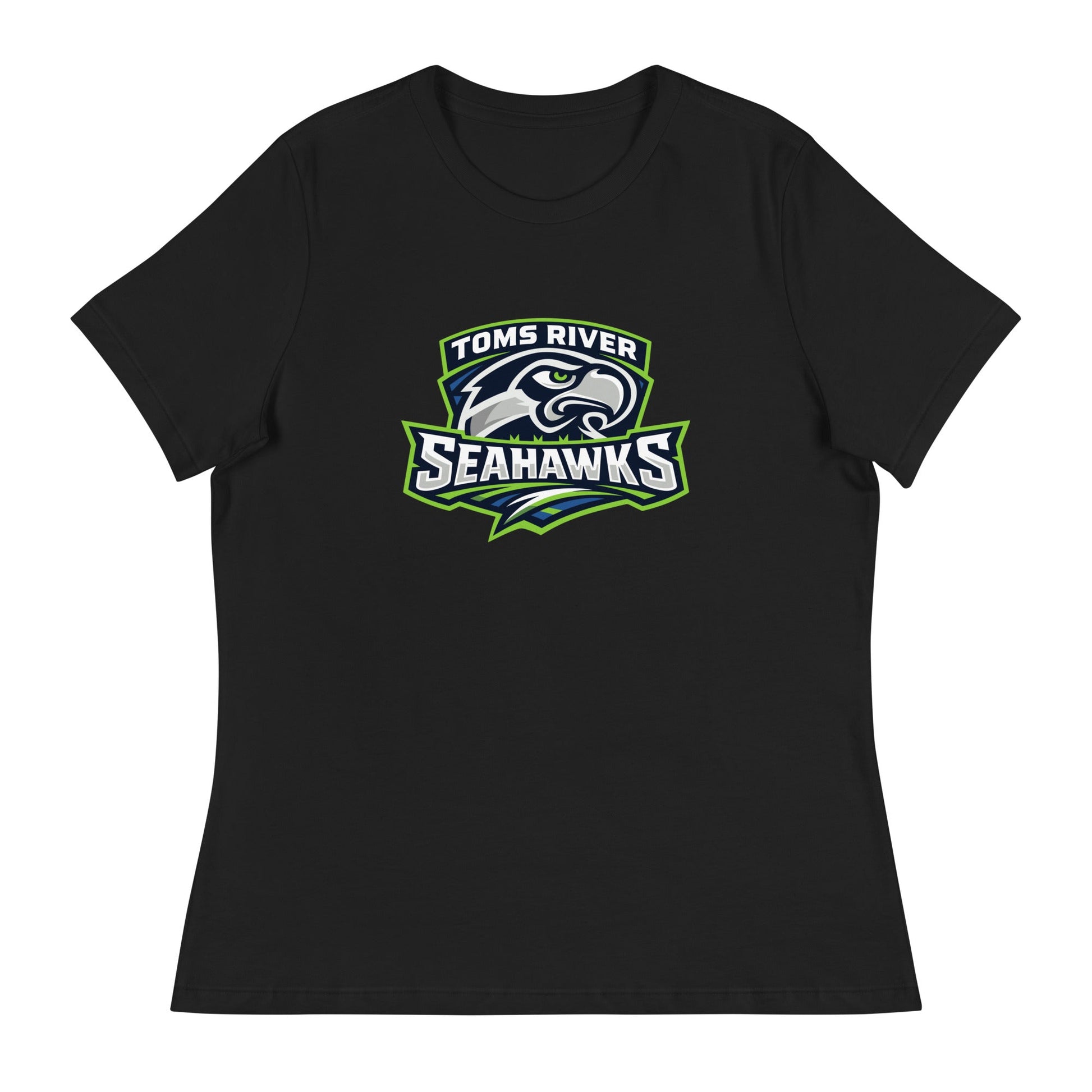 Performance | Women's Relaxed T Shirt | Toms River Seahawks | Mascot Script Logo