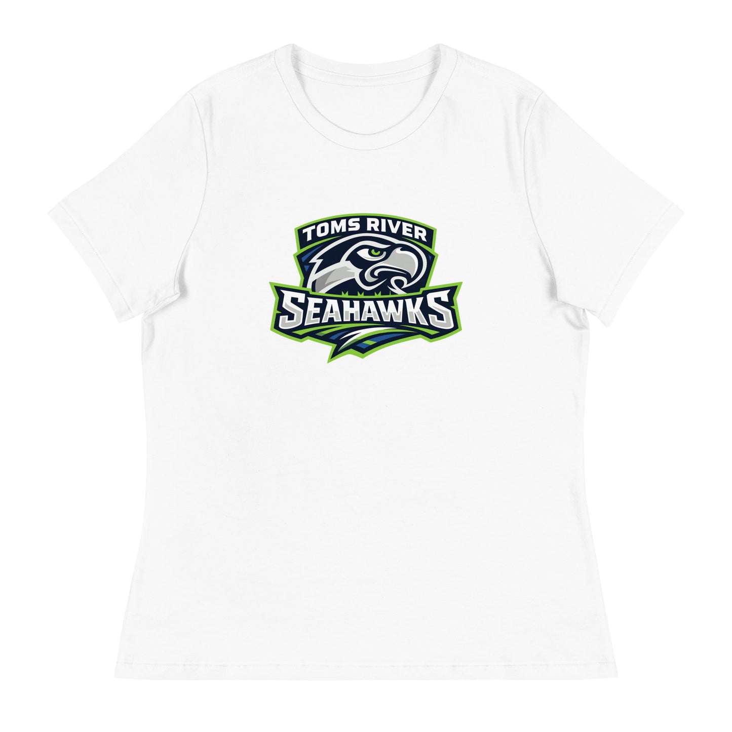 Performance | Women's Relaxed T Shirt | Toms River Seahawks | Mascot Script Logo