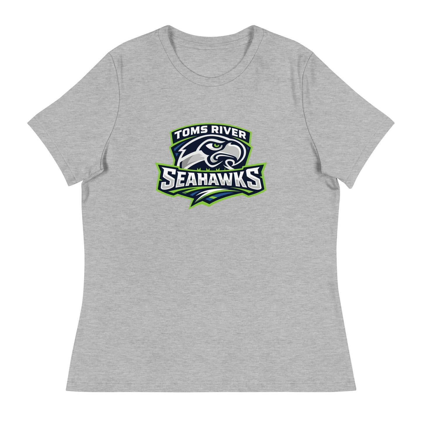 Performance | Women's Relaxed T Shirt | Toms River Seahawks | Mascot Script Logo