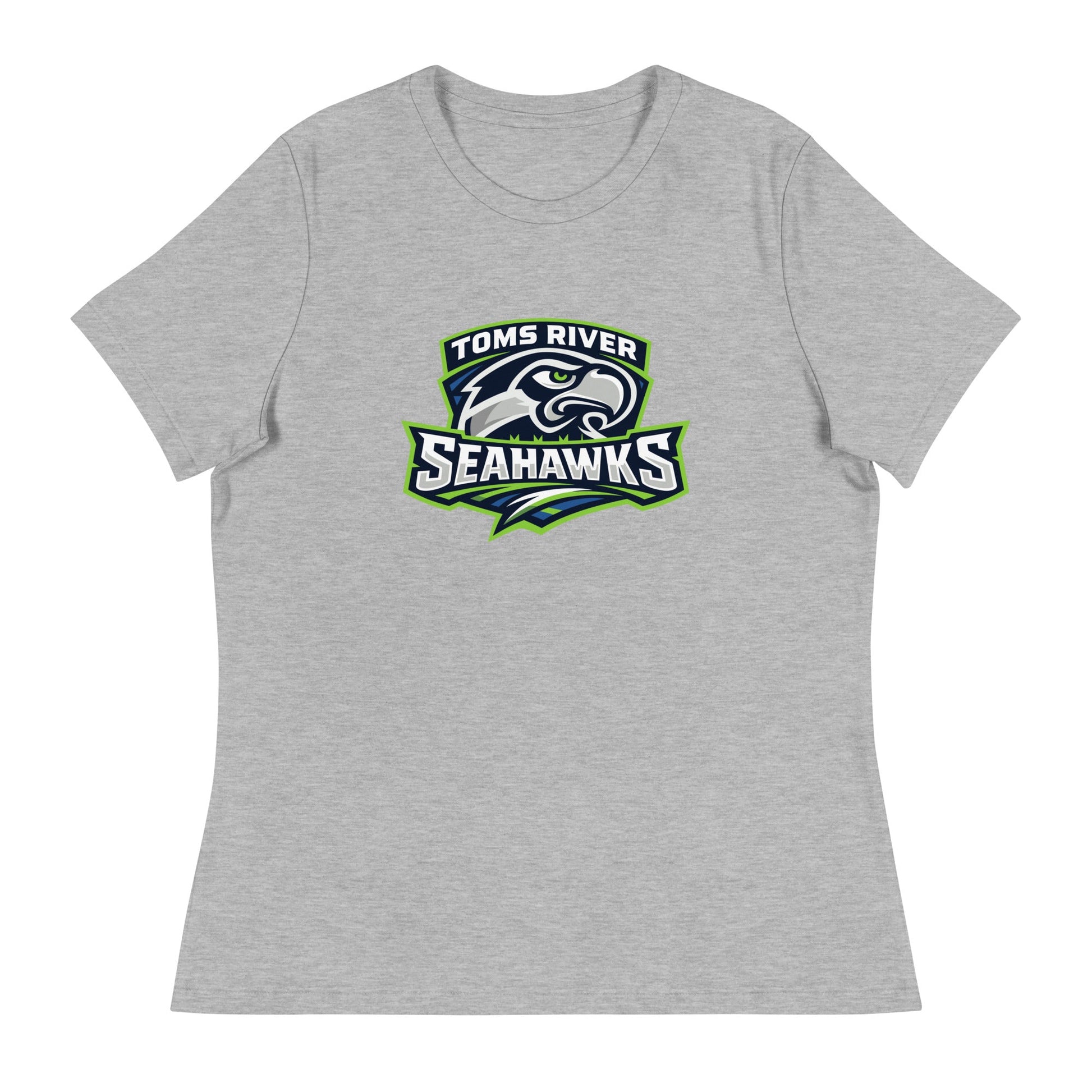 Performance | Women's Relaxed T Shirt | Toms River Seahawks | Mascot Script Logo