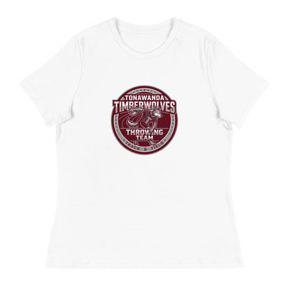Performance | Women's Relaxed T Shirt | Tonawanda High School Track and Field | Throwing Team Logo