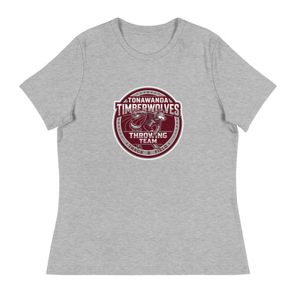 Performance | Women's Relaxed T Shirt | Tonawanda High School Track and Field | Throwing Team Logo