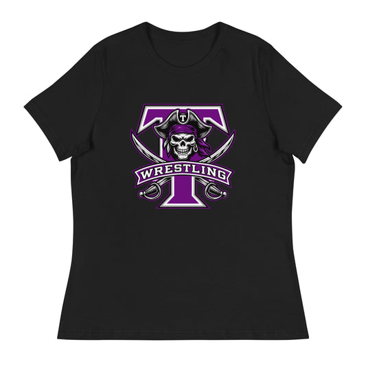 Performance | Women's Relaxed T Shirt | Tottenville wrestling club | Emblem Logo