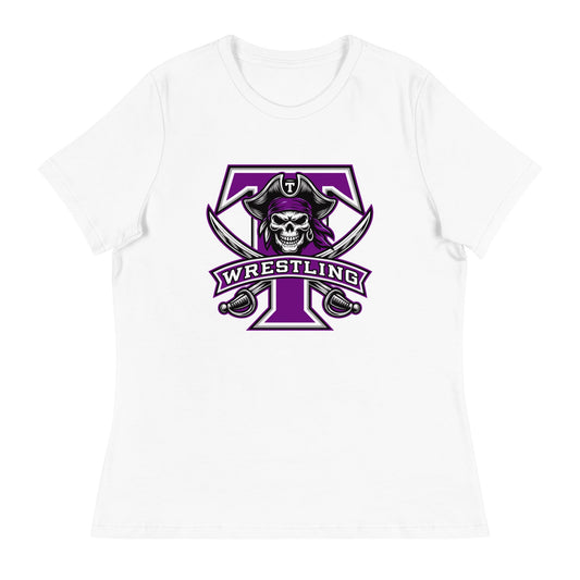 Performance | Women's Relaxed T Shirt | Tottenville wrestling club | Emblem Logo